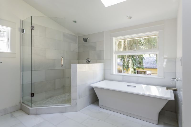 Modern Bathroom with New Bathtub