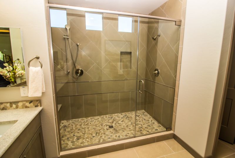 Modern Shower with Glass Walls